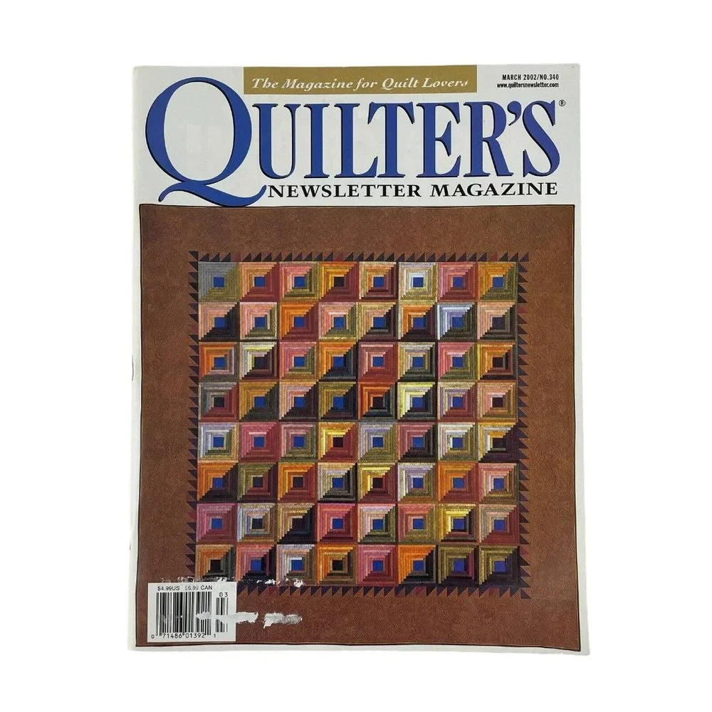 Quilter's Newsletter Magazine Vintage 2001-2002  Lot of 4‎